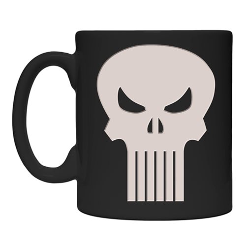 Punisher Logo Etched Glass Mug